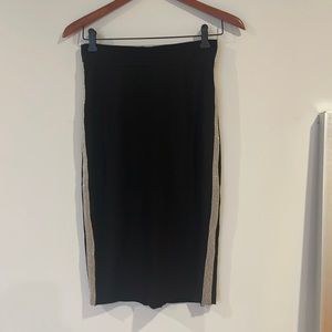 Black pencil skirt